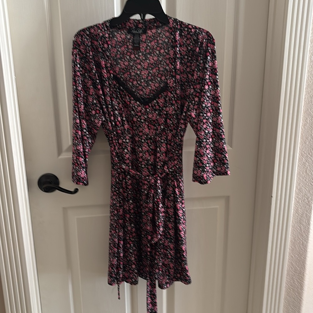 Floral Spaghetti Strap nightgown and robe